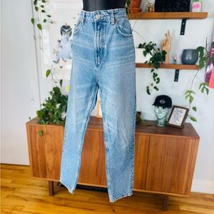 Zara High Rise straight legs Light Blue Women's Jeans like new